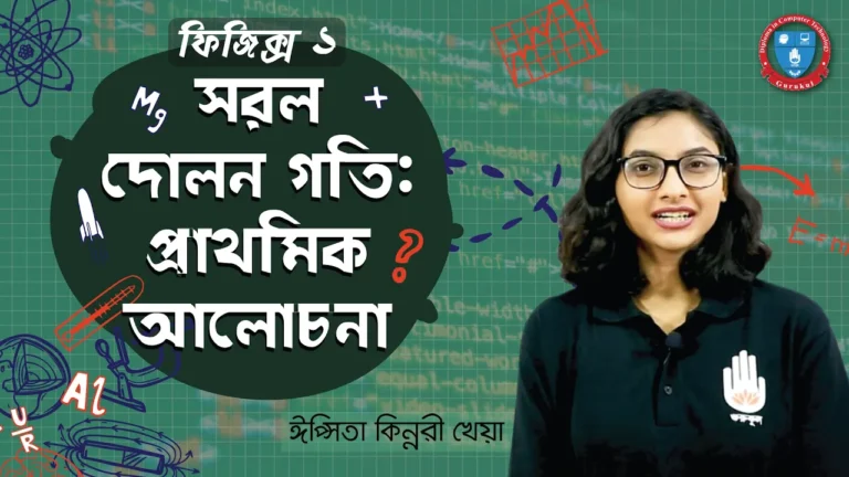 সরল দোলন গতি সরল দোলন গতি প্রাথমিক আলোচনা